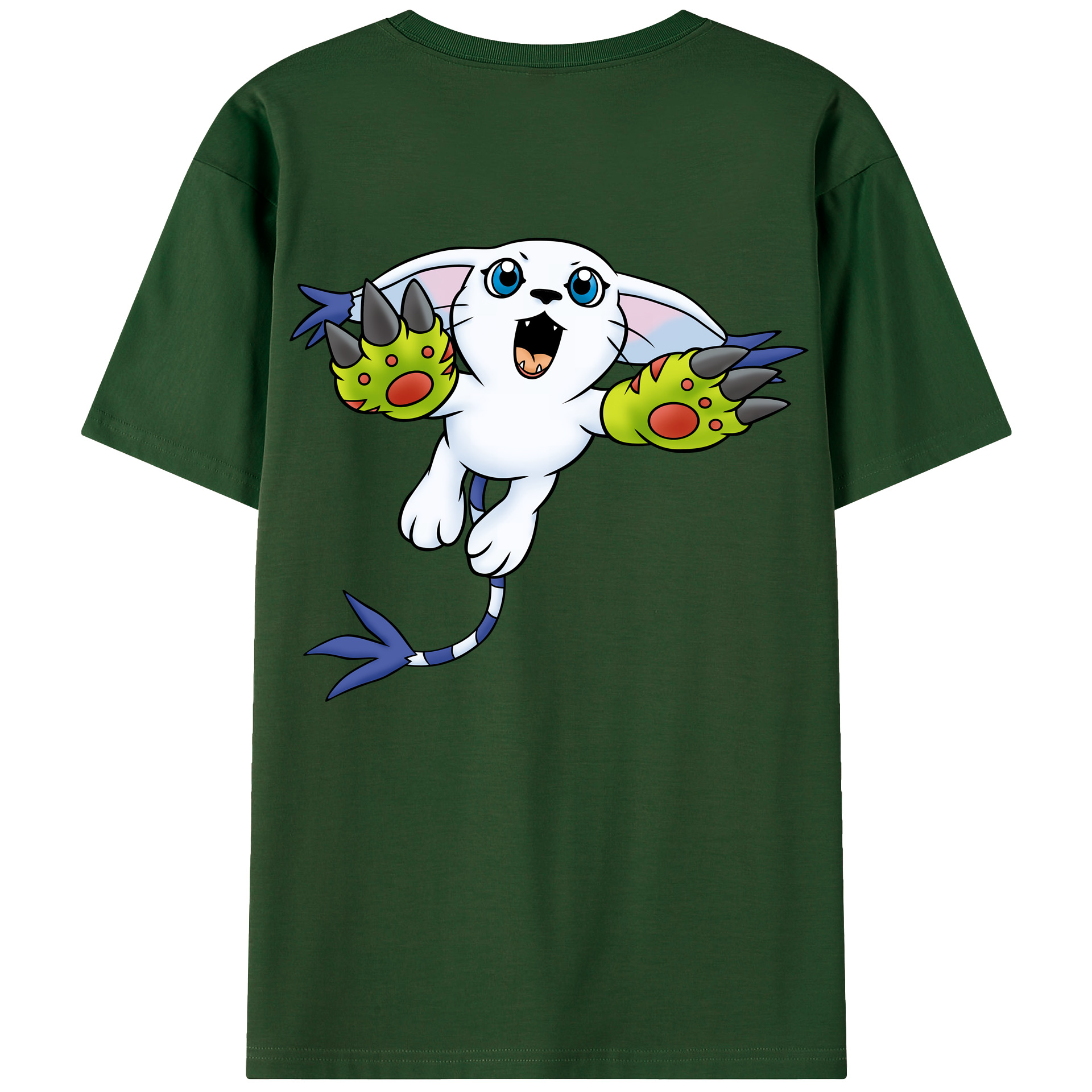 （画像用） Digimon デジタルモンスター/デジモン 綿100％半袖Tシャツ（背面プリント）
